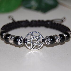 Star Bracelet,Silver Star Bracelet,Drawstring Bracelet